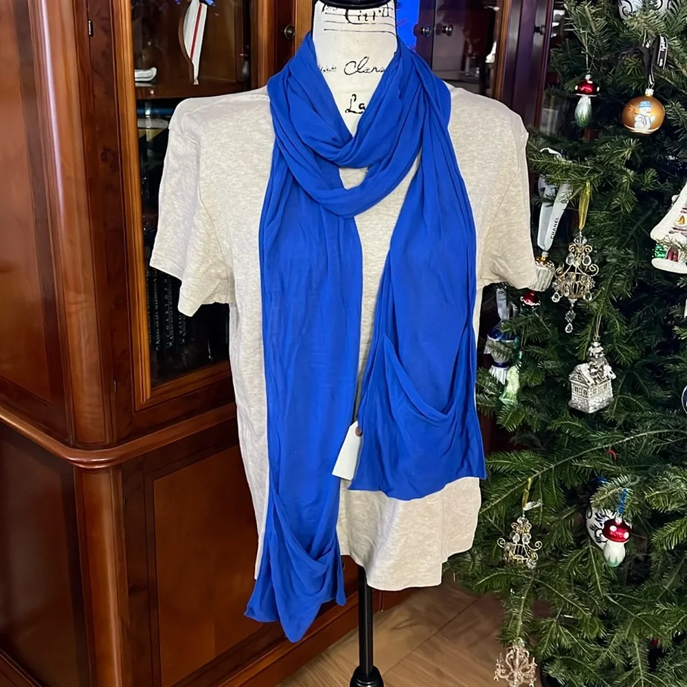 Ralph Lauren RLX extra long cotton scarf 🧣neckwear with pockets